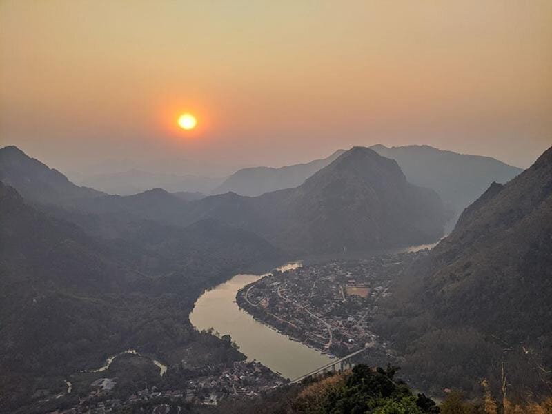 Mountain view, Sunset