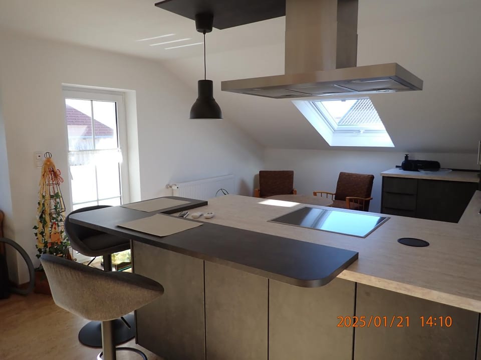 Kitchen or kitchenette, Dining area, stove