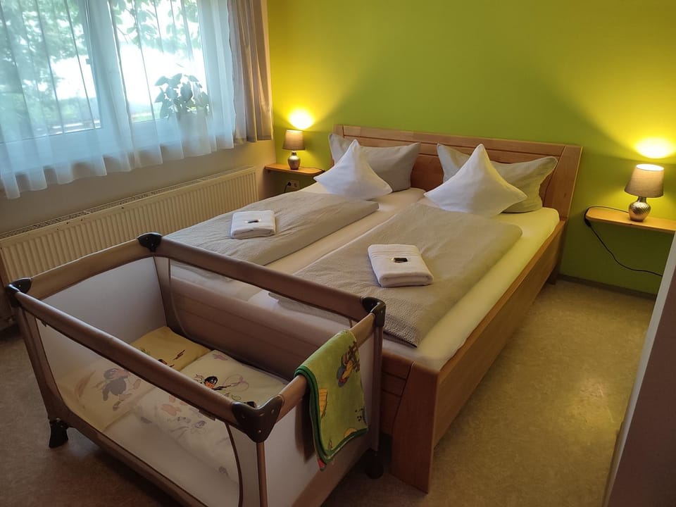 Bedroom, children, children, cot, Family, Family