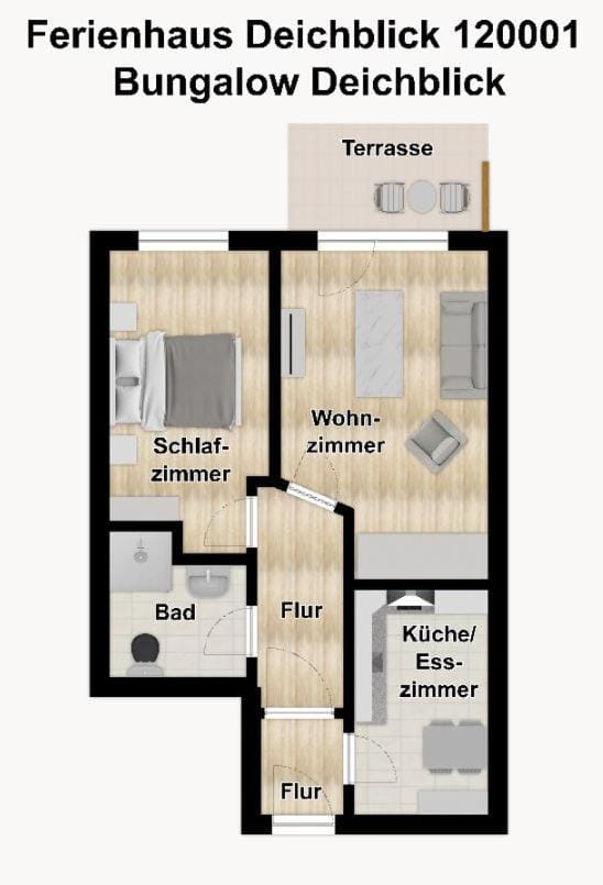 Whg Deichblick House in Friesland