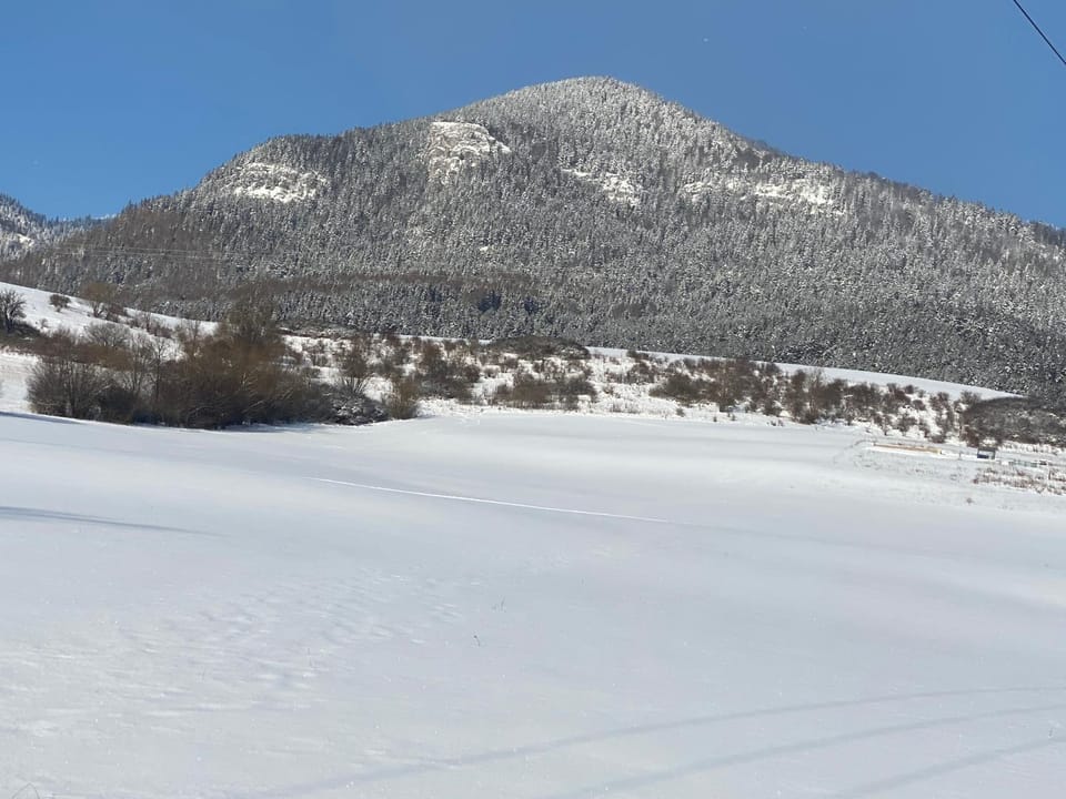 Day, Natural landscape, Winter, Mountain view