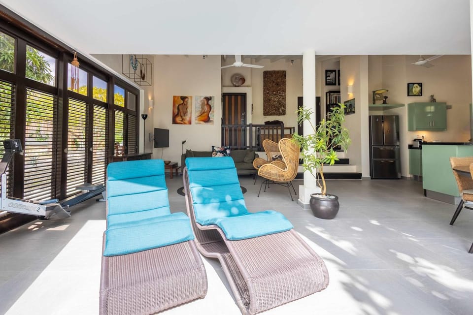 Blue Bay - Tropical Art Escape Apartment in Sint Michiel
