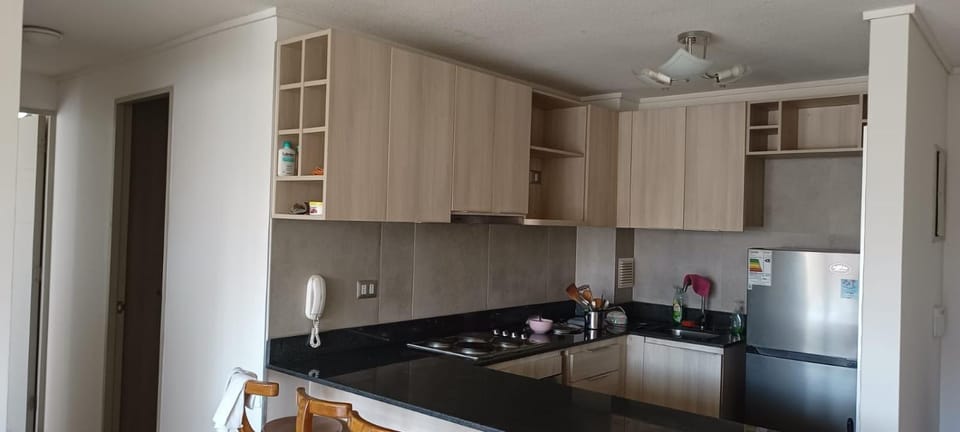 Kitchen or kitchenette, oven