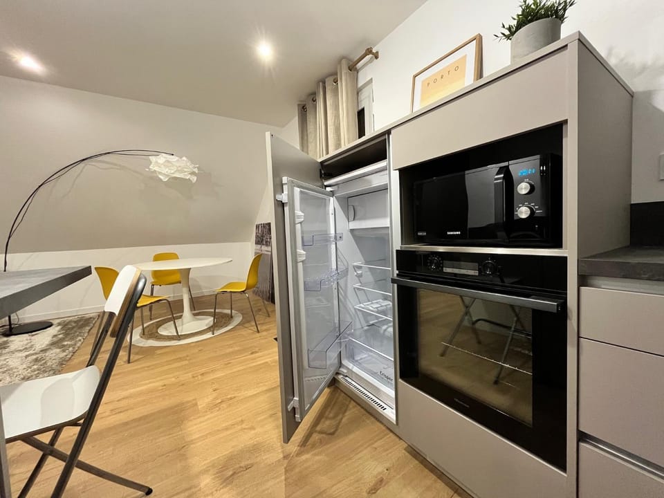 Living room, kitchen