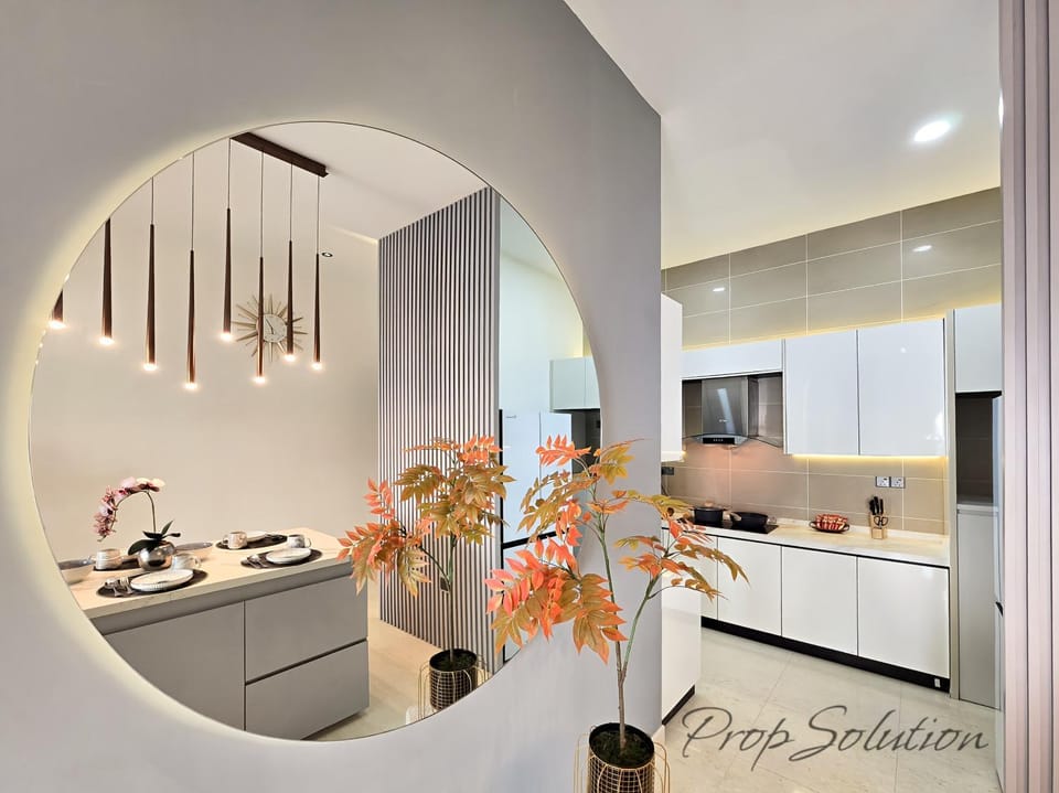 Kitchen or kitchenette, Living room, Dining area, minibar