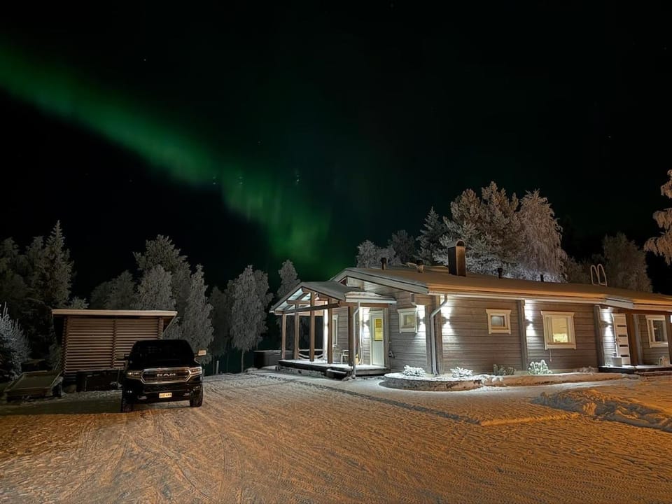 Night, Winter, Parking