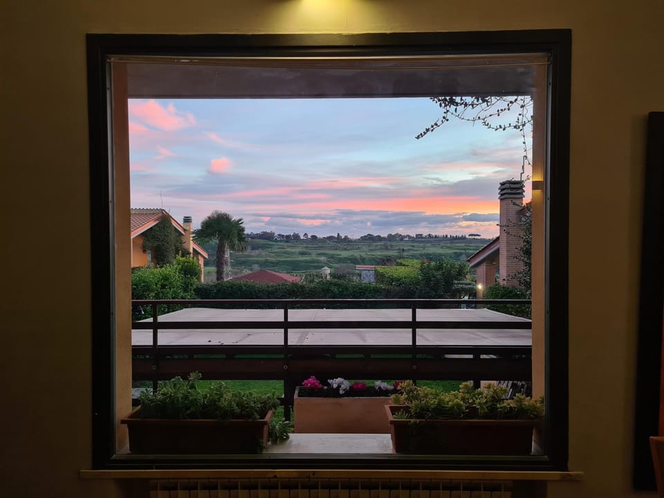 Natural landscape, Garden view, Sunset