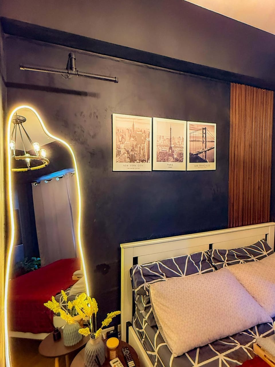Industrial themed unit Celandine Balintawak Apartment in Quezon City