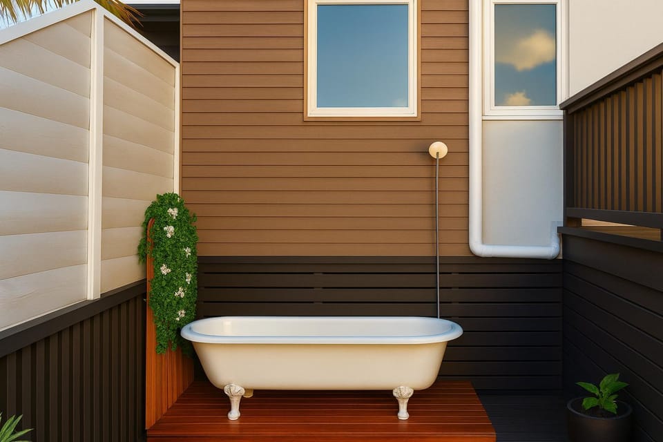 Day, Bathroom, Balcony/Terrace, Bath