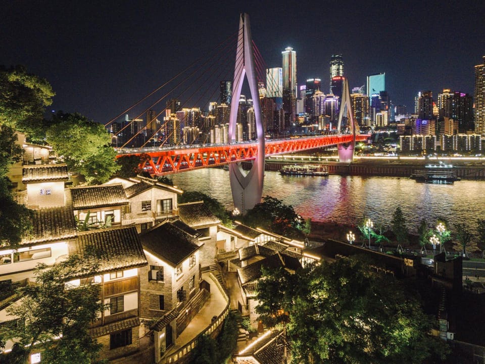 Nearby landmark, Night, City view, River view