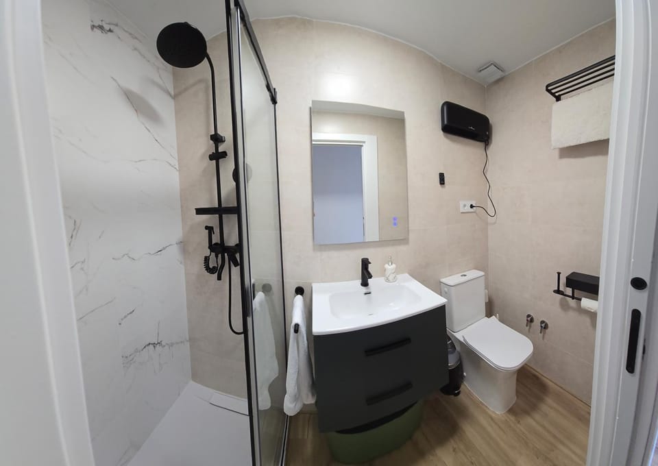 Shower, Toilet, Bathroom, towels