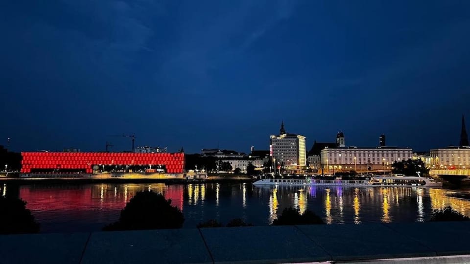 Nearby landmark, Night, City view