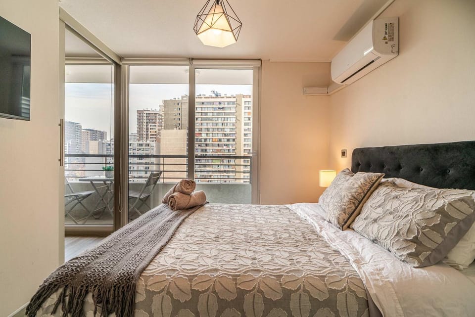 HOM I Cerca Barrio Italia Aire Acondicionado Wifi Gym Metro B0611 Apartment in Santiago