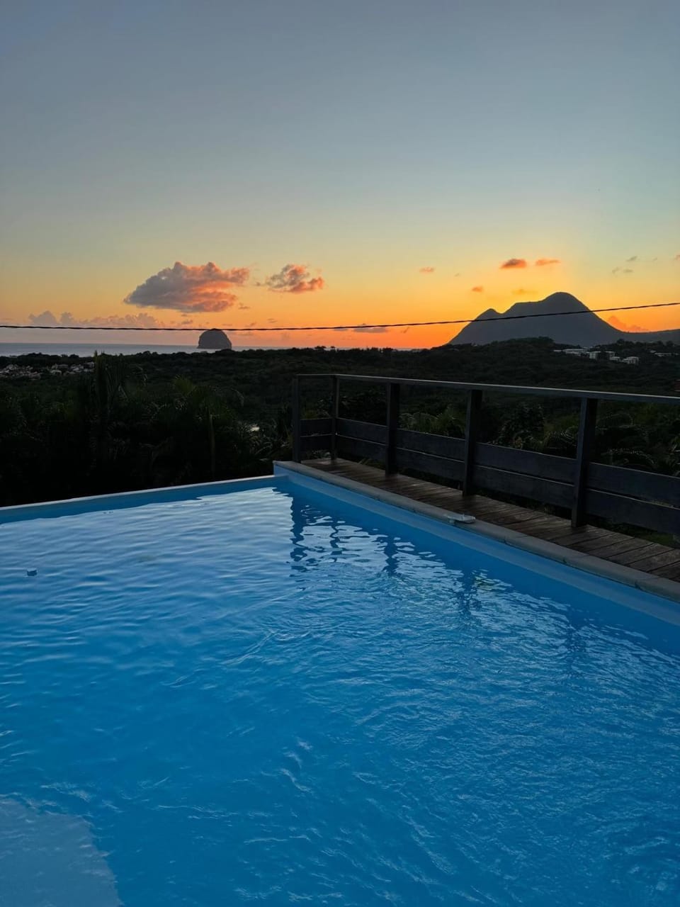 Sea view, Swimming pool, Sunset