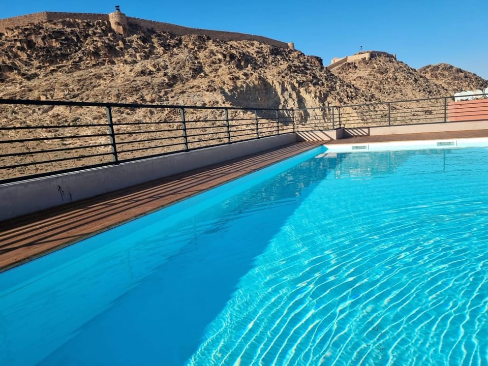 Nearby landmark, Day, Natural landscape, Mountain view, Pool view, Swimming pool
