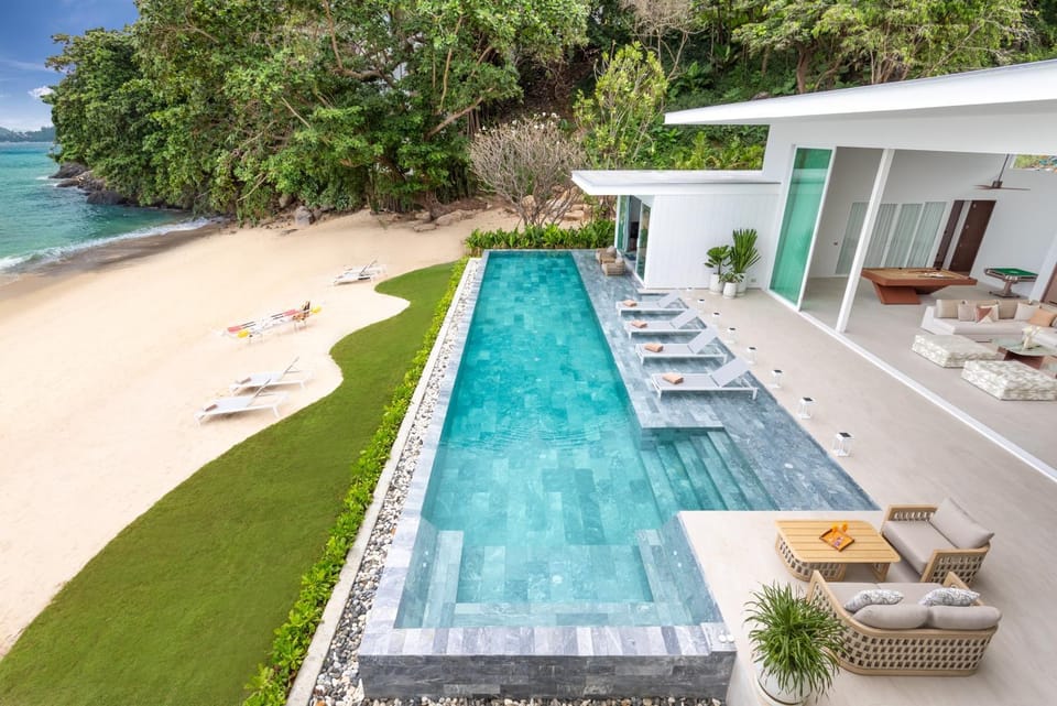 Natural landscape, Bird's eye view, Garden, Beach, Pool view, Swimming pool, sunbed
