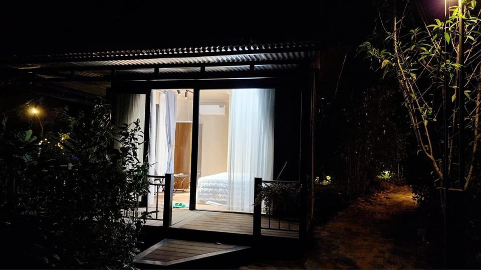 Bed, Night, Garden, Bedroom