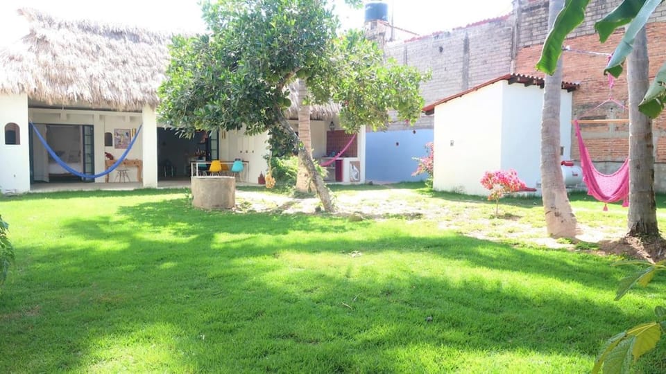 Casa Clara 2 bedrooms and 2 kitchens with a Large Flowery Garden House in Lo de Marcos