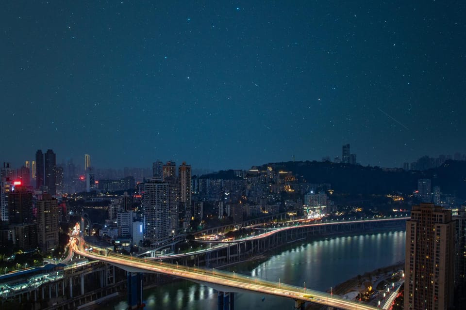 Night, Natural landscape, City view