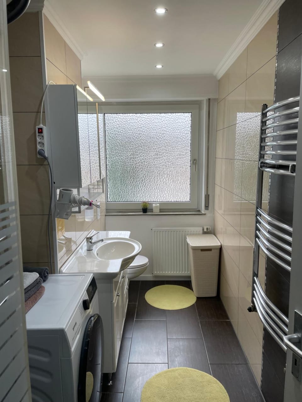 Toilet, hair dryier, washing machine, dryer