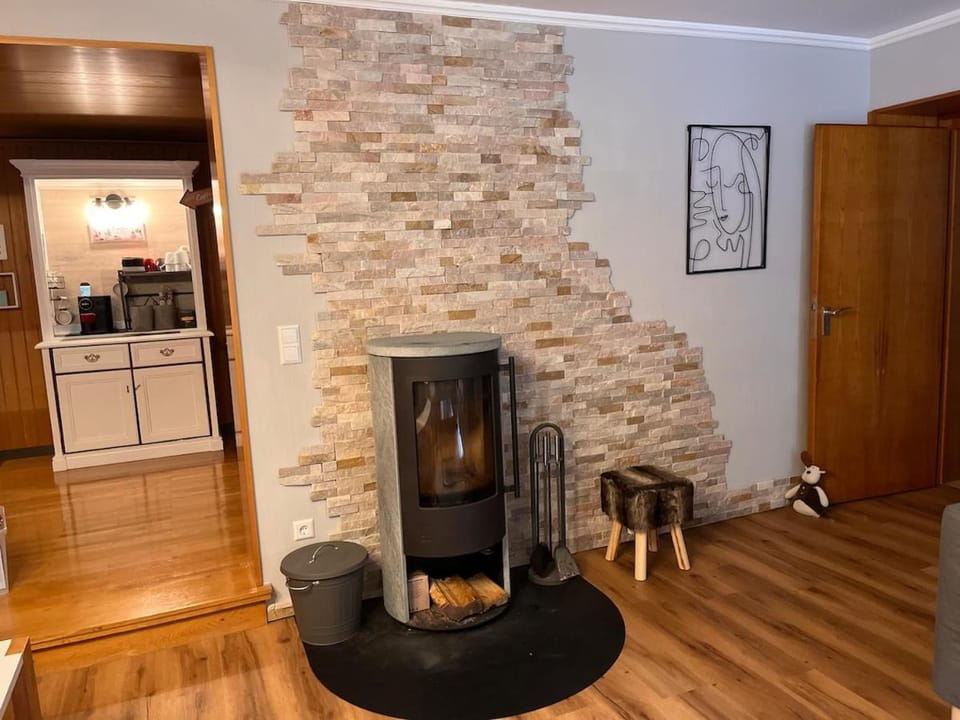 Living room, fireplace
