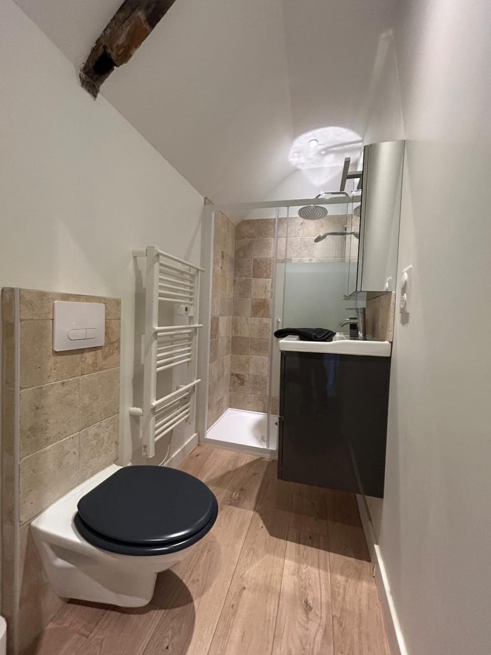 Shower, Toilet, Bathroom, towels