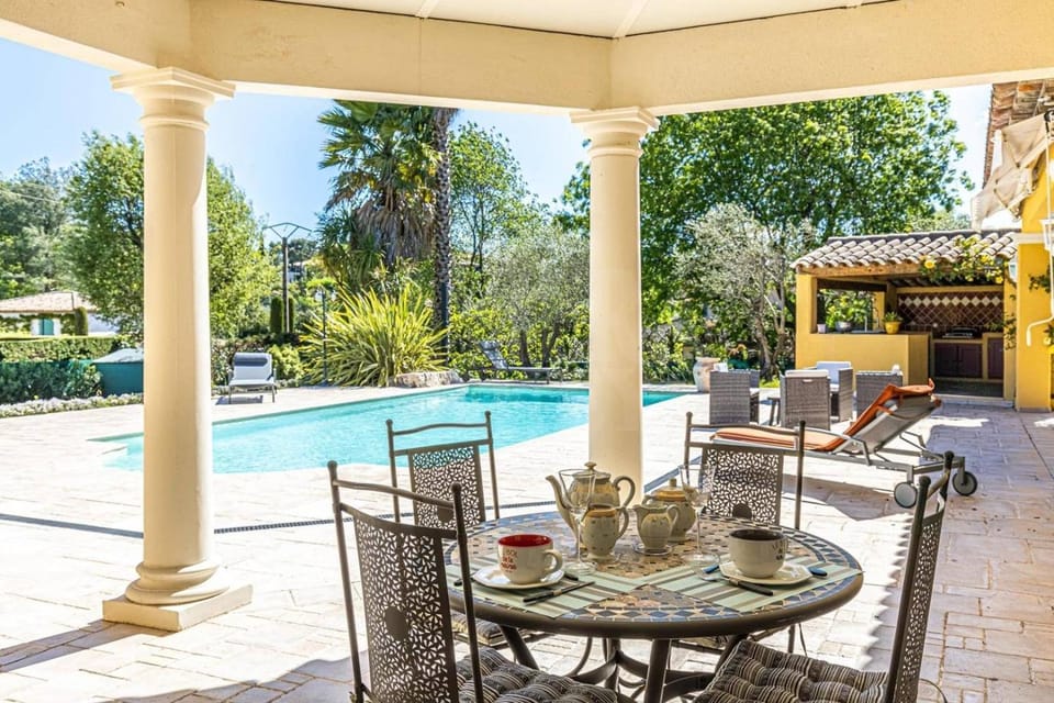 Patio, Pool view