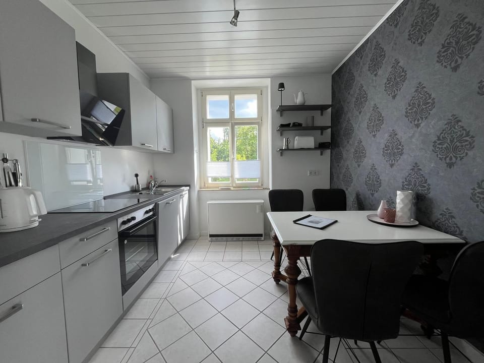 Kitchen or kitchenette, Dining area, dishwasher, oven, stove, toaster