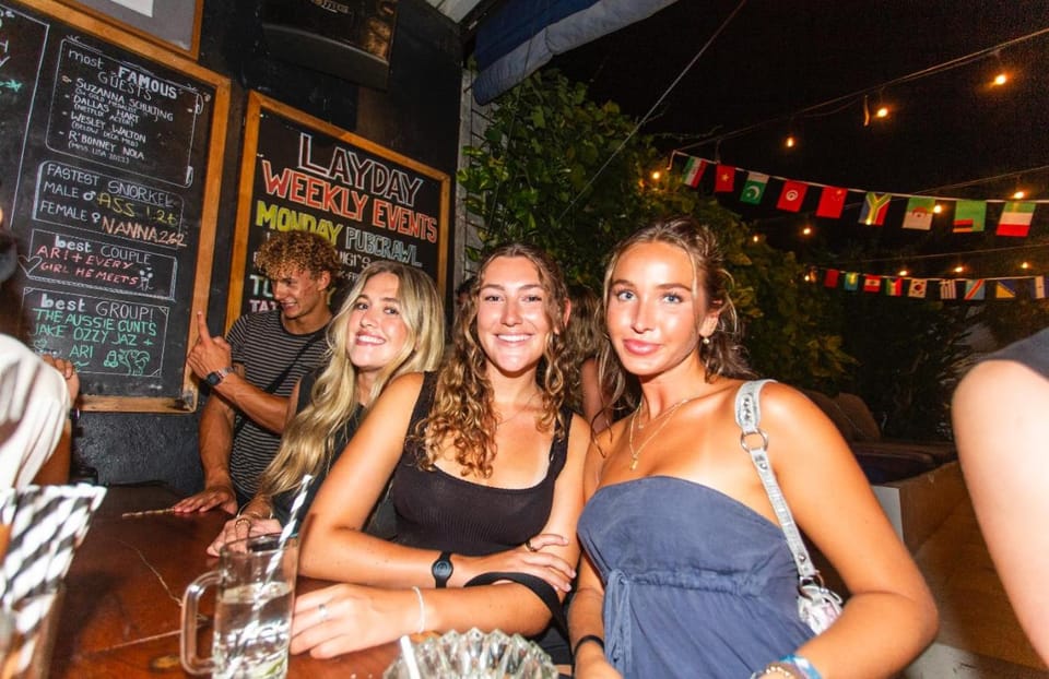 Nightclub / DJ, Food and drinks, Drinks