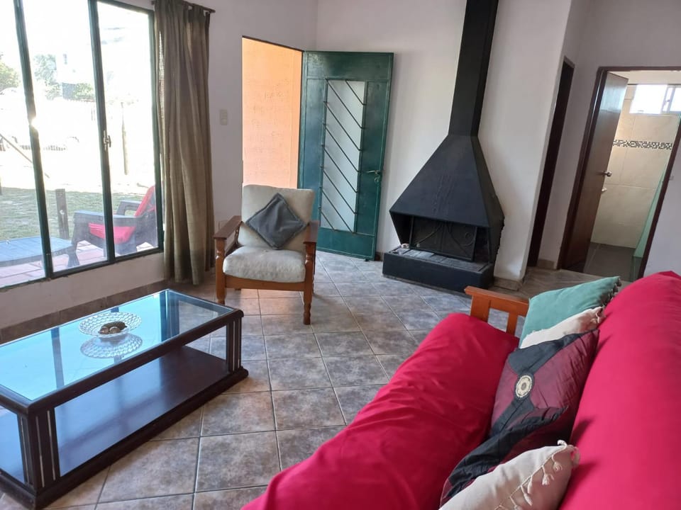 Living room, fireplace