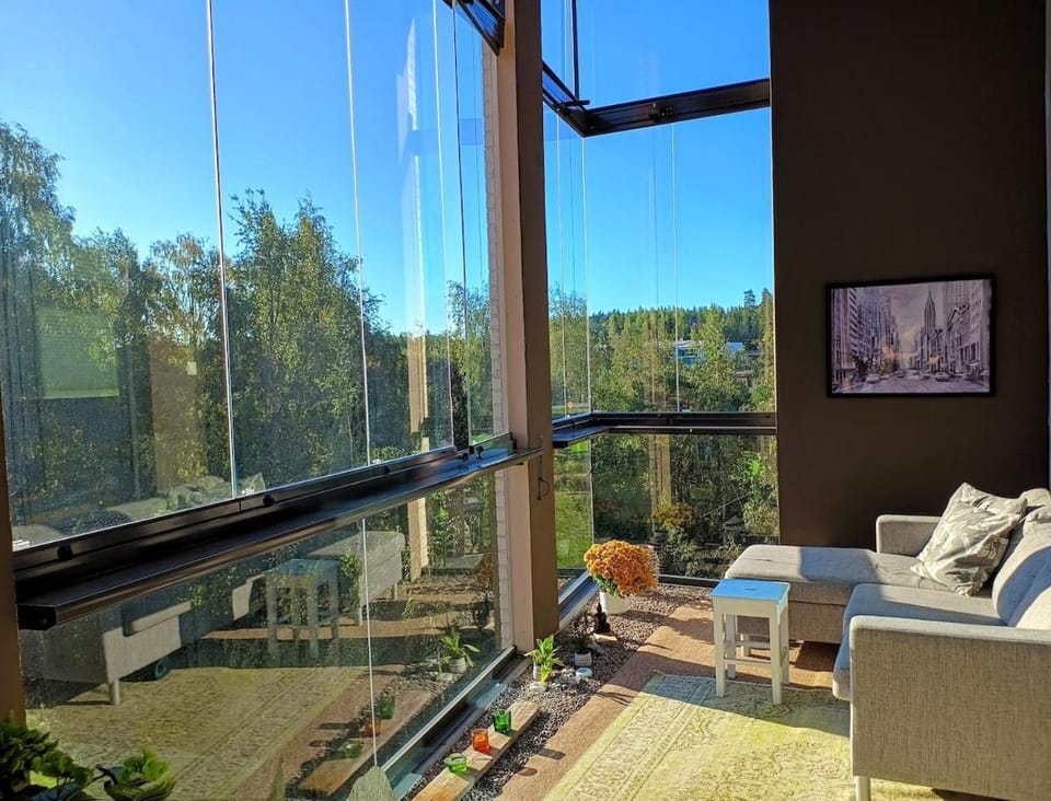 Balcony/Terrace, Seating area, Garden view