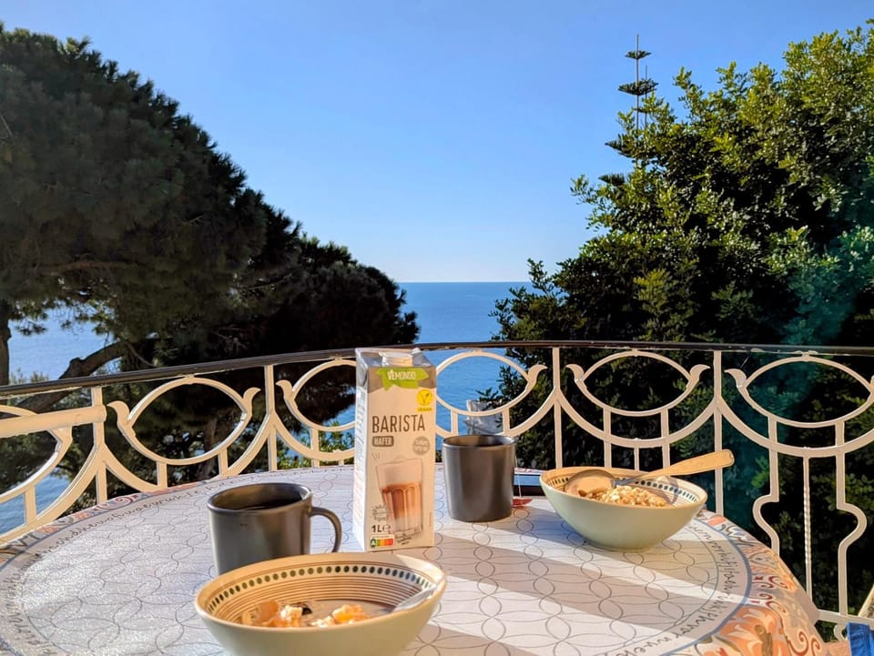 View (from property/room), Balcony/Terrace, Sea view