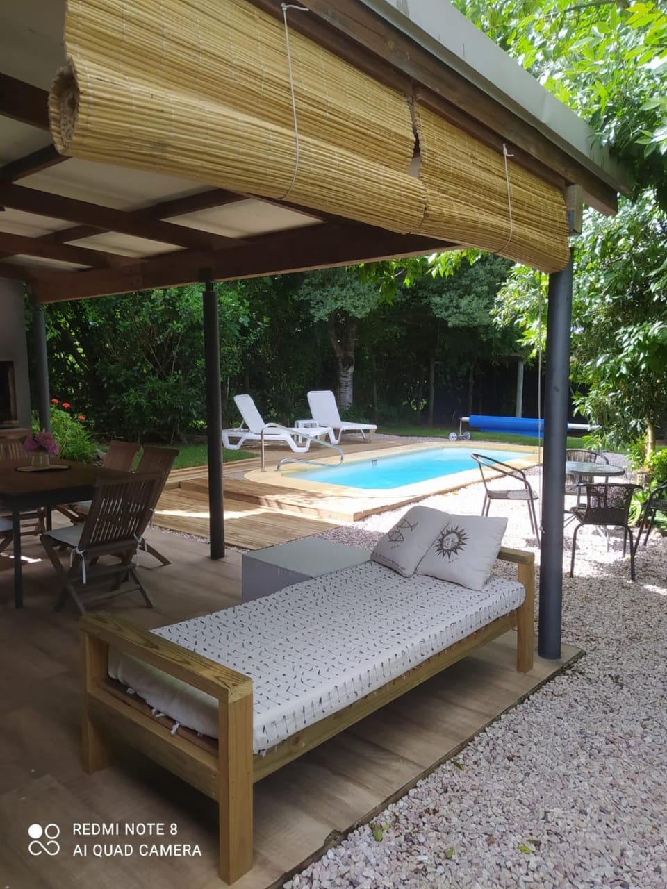 Patio, Day, Garden, Pool view, Swimming pool, sunbed