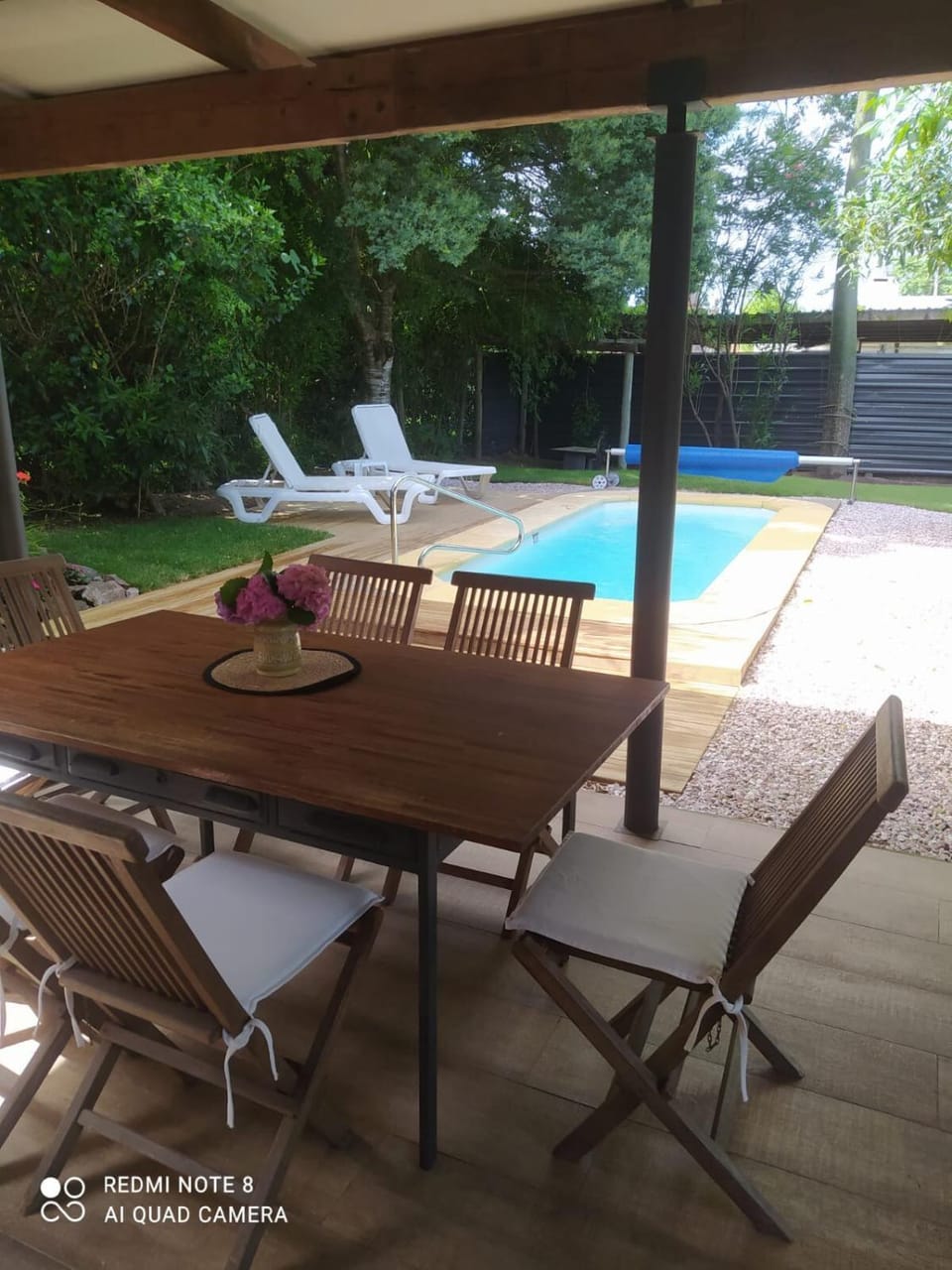 Patio, Day, Dining area, Pool view, Swimming pool, sunbed