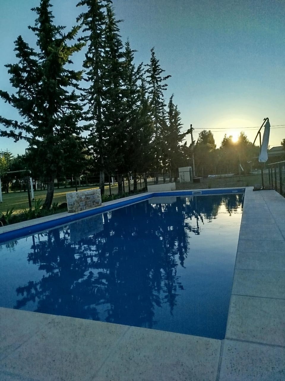 Swimming pool, Sunset