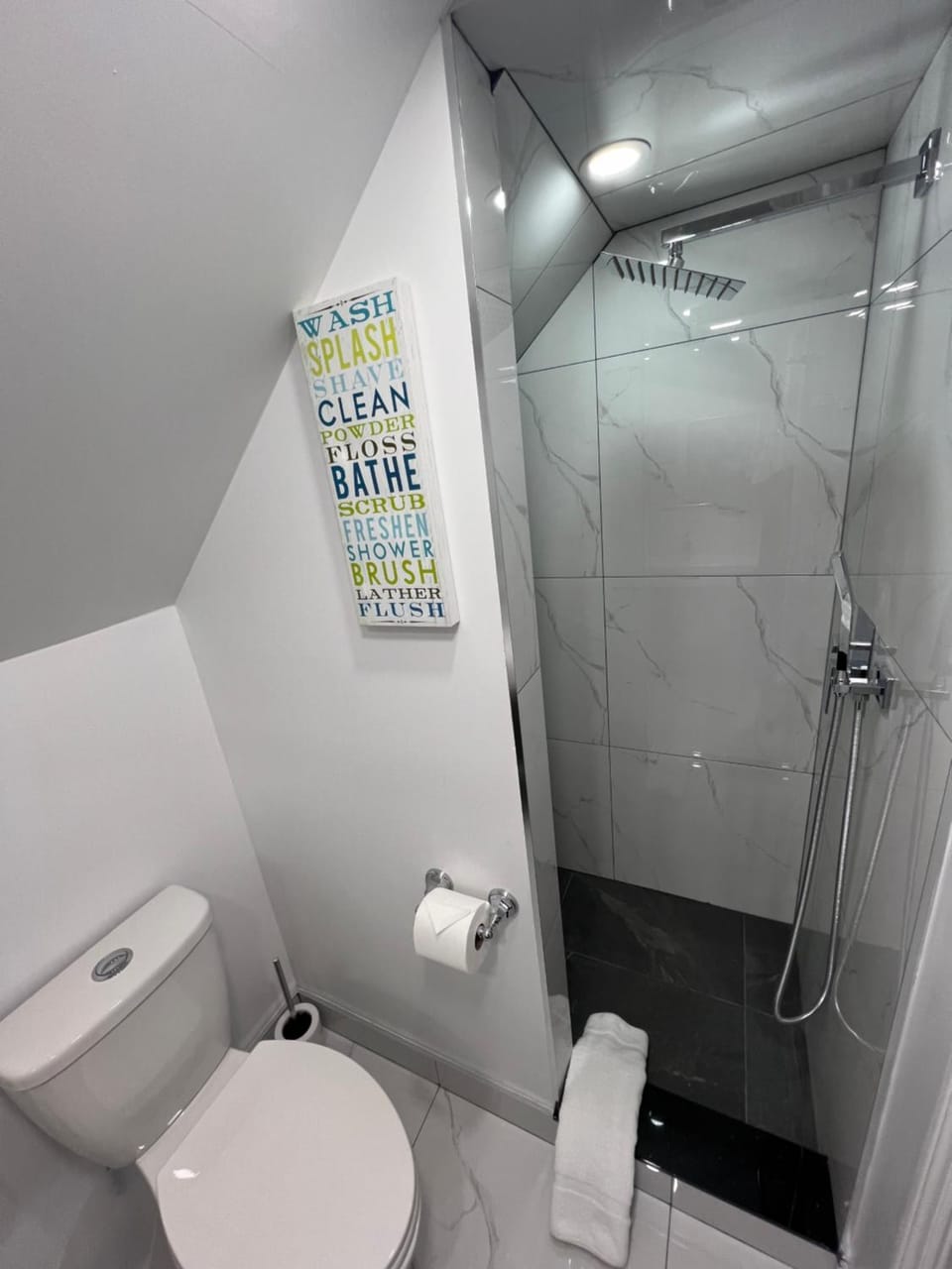 Shower, Toilet, Bathroom, towels