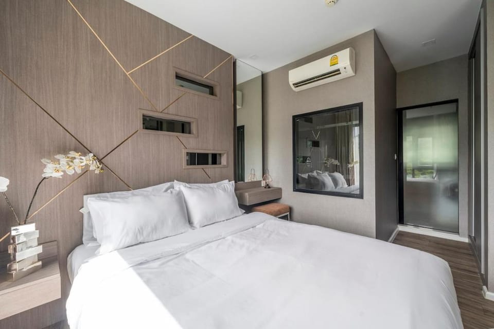 Mountain-view 1BR 9F Sriracha byน้องมังคุด NoParking Apartment in Chon Buri Changwat