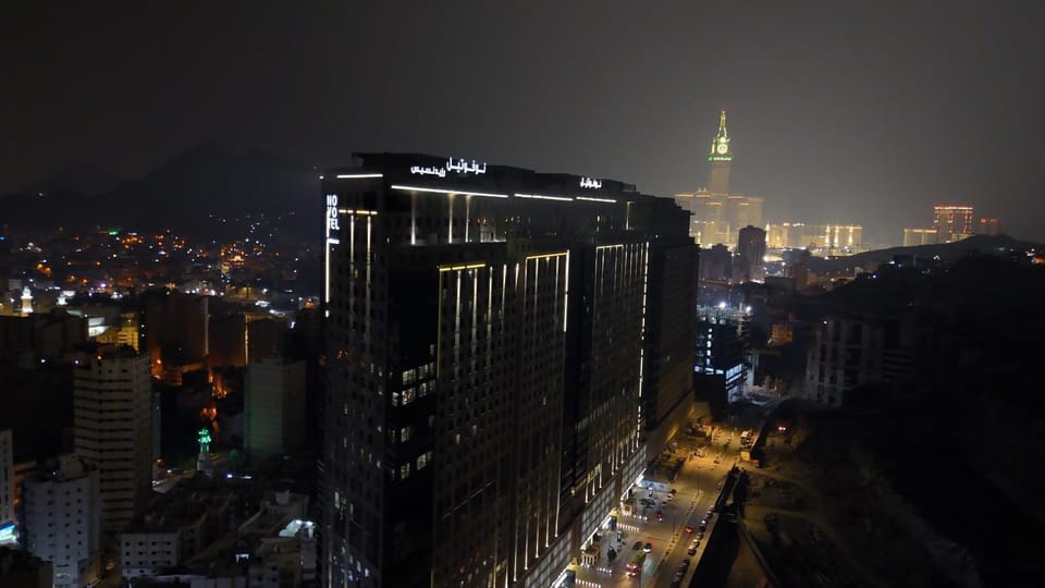 Property building, Night, Bird's eye view, City view