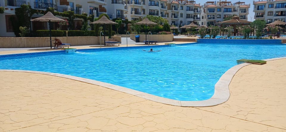 Patio, Garden view, Swimming pool, sunbed
