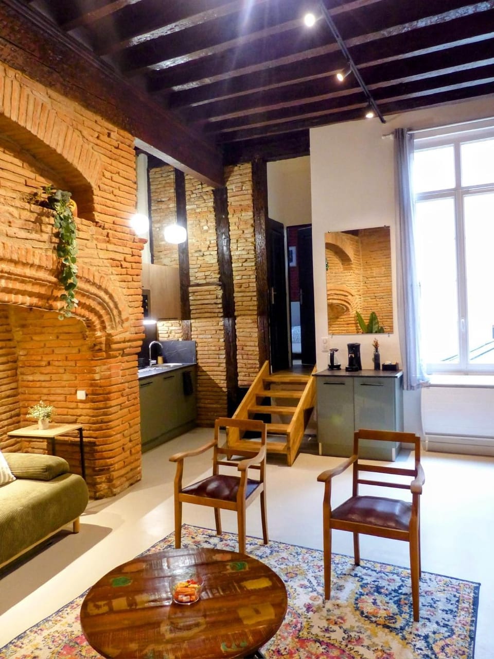 Kitchen or kitchenette, Living room