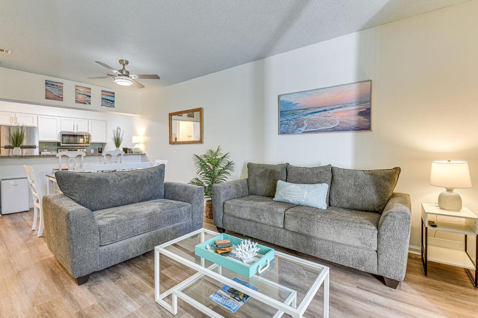2 Mi to Ocean: Miramar Beach Condo w/ Balcony House in South Walton County