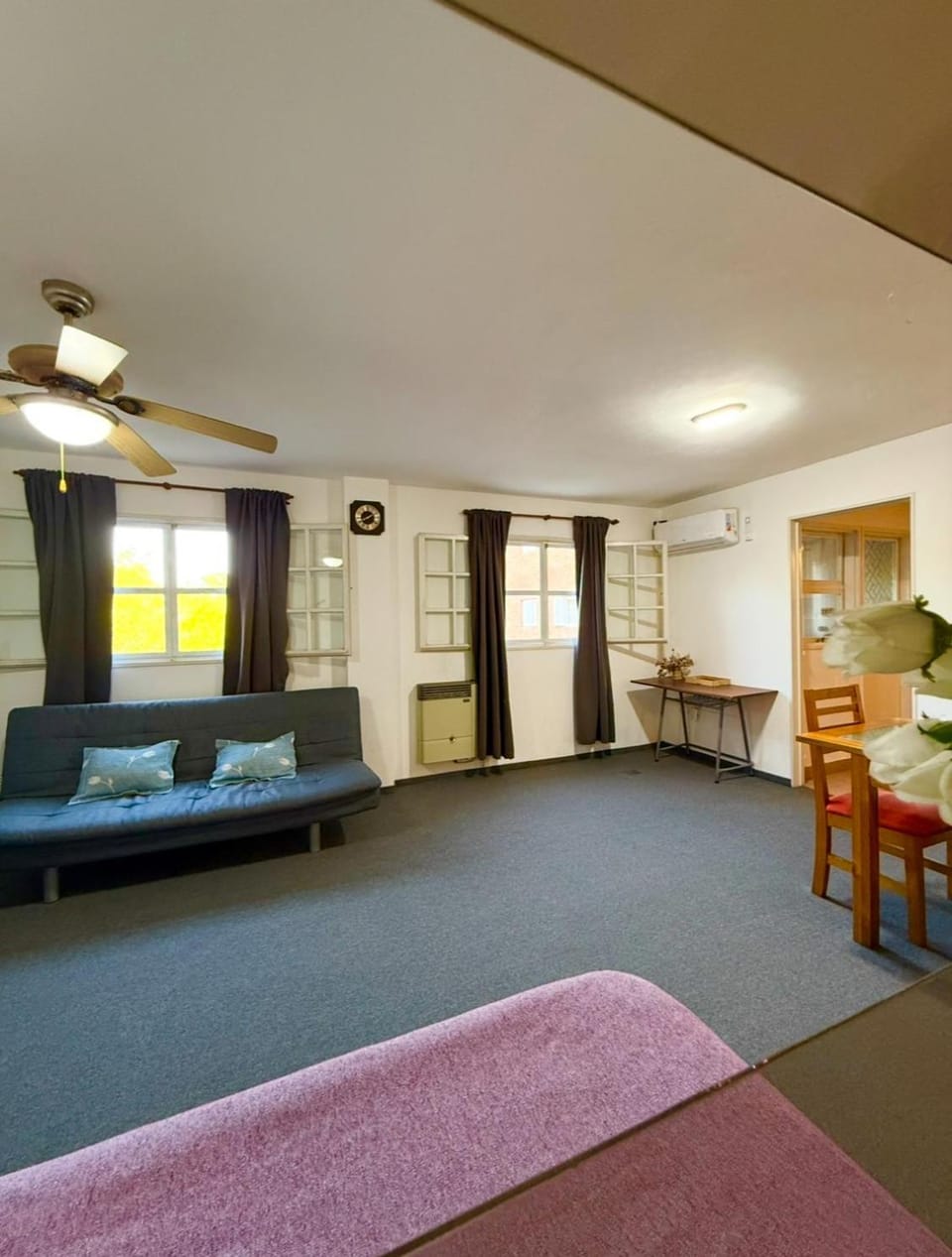 Living room, Photo of the whole room, Seating area, Dining area, air conditioner