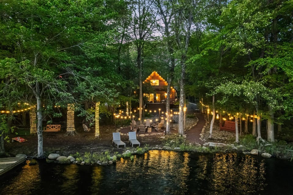 Property building, Fishing, Lake view, fireplace