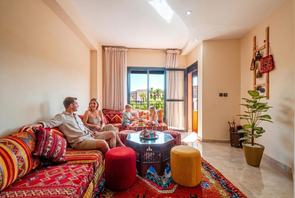 Al ilham Apartment 2BD Marrakech Center, Majorel Gardeen 5 min medina Apartment in Marrakesh