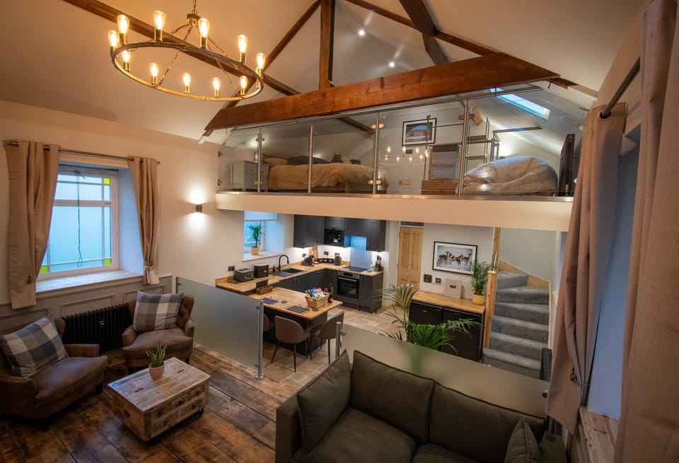 Kitchen or kitchenette, Living room, Dining area