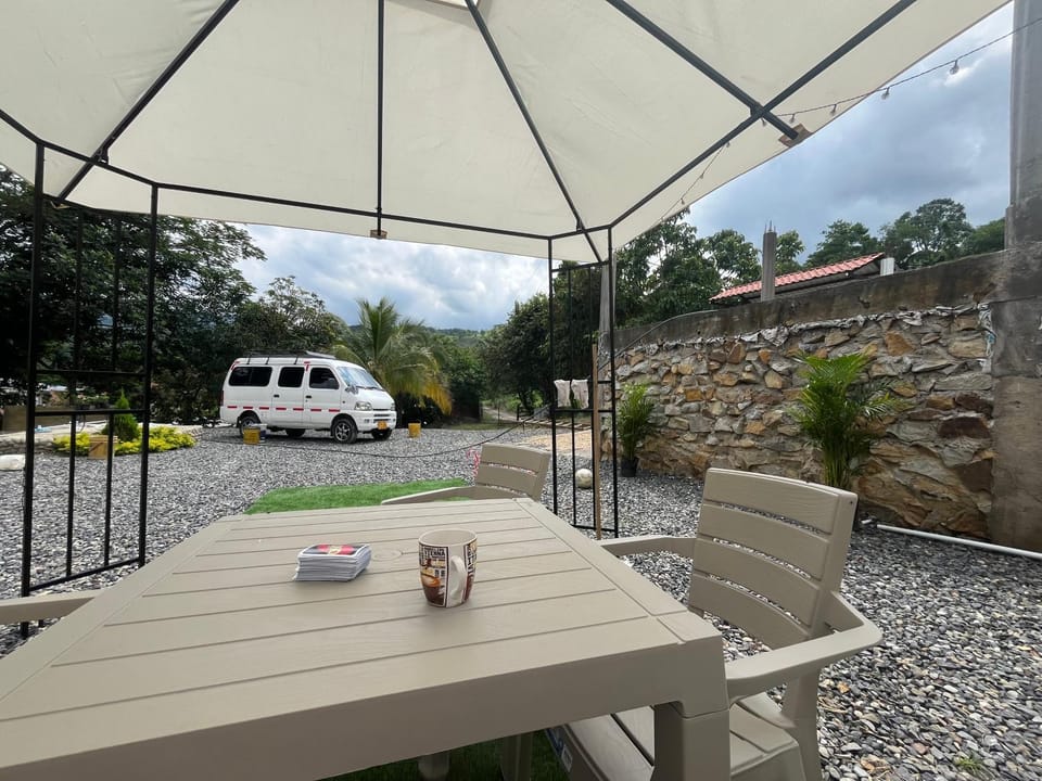Natural landscape, Garden, Parking