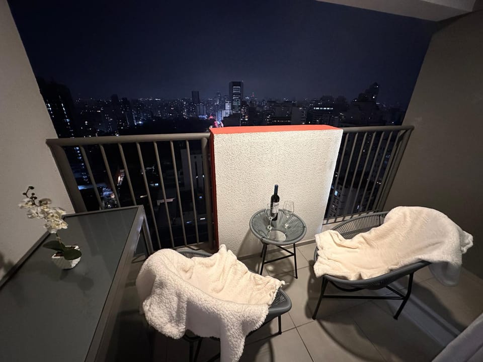Night, View (from property/room), Balcony/Terrace, Balcony/Terrace