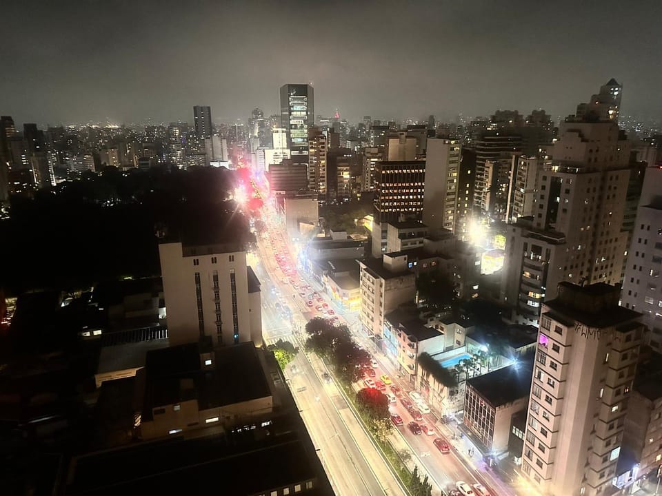 Night, Bird's eye view, Balcony/Terrace, Balcony/Terrace, City view, Street view