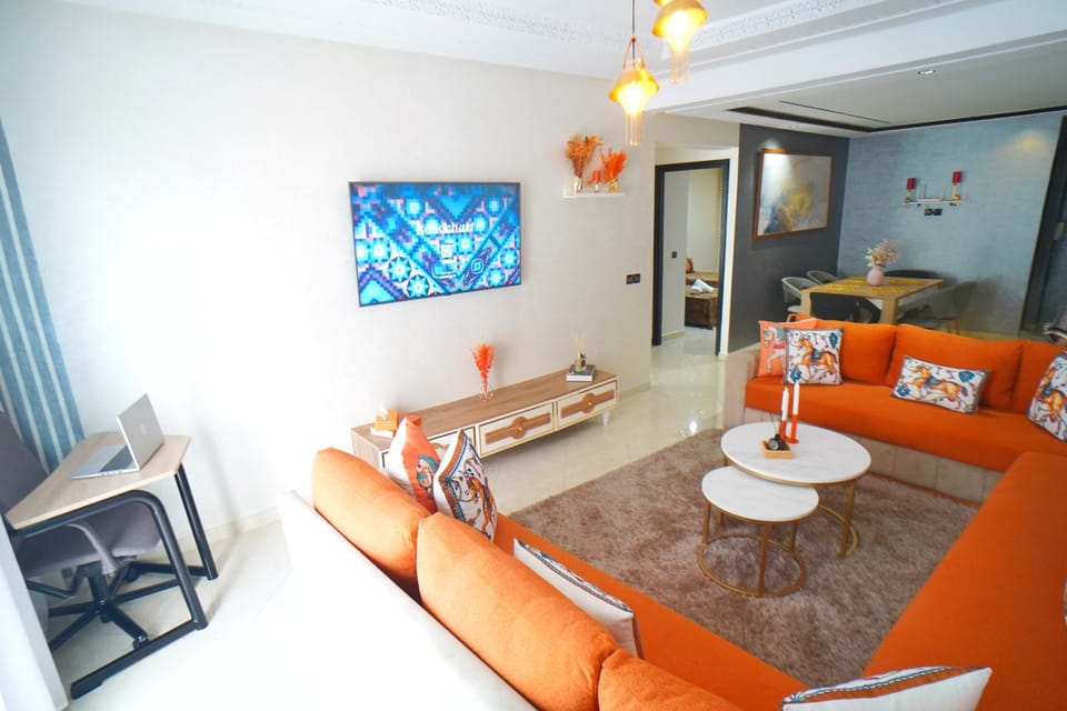 Appartement haut de gamme centre ville Iptv Netflix & Parking Apartment in Rabat-Salé-Kénitra