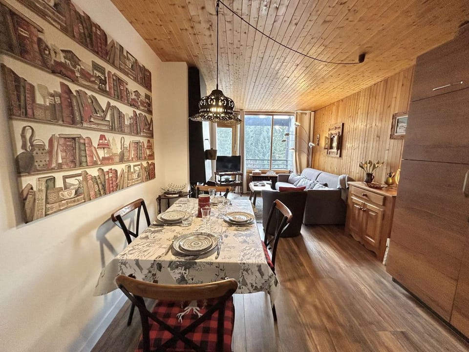 Appartement 2 Pièces + Coin Nuit, 4-6 Couchages avec Balcon et Parking à Megève - FR-1-597-191 Apartment in Megève
